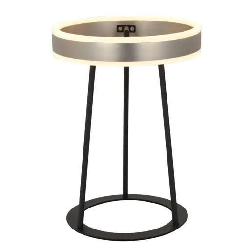 Lucande Seppe LED table lamp, nickel
