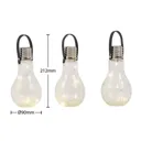 Lindby Shams LED solar light bulb shape set of 3