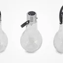 Lindby Shams LED solar light bulb shape set of 3