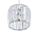 Lindby Sofia linear light three-bulb, clear/chrome