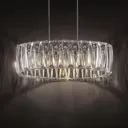 Lindby Sofia pendant light, oval acrylic lampshade