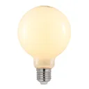LED bulb E27 4 W 2,700 K G95 globe, dimmable, opal