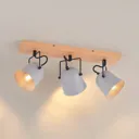 Lindby Adalin ceiling light, three-bulb, grey