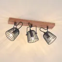 Lindby Adalin ceiling light, three-bulb, cage