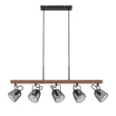 Lindby Adalin hanging light, five-bulb, cage