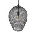 Lindby Benja pendant lamp, one-bulb, black