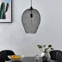 Lindby Benja pendant lamp, one-bulb, black