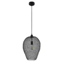 Lindby Benja pendant lamp, one-bulb, black