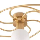 Lindby Ciala LED ceiling light, 7-bulb, brass
