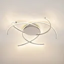 Lindby Yareli LED ceiling light, silver