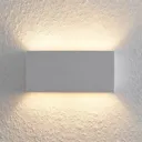 Lindby Mavora wall light, plaster, angular