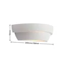 Lindby Palitta wall light, plaster