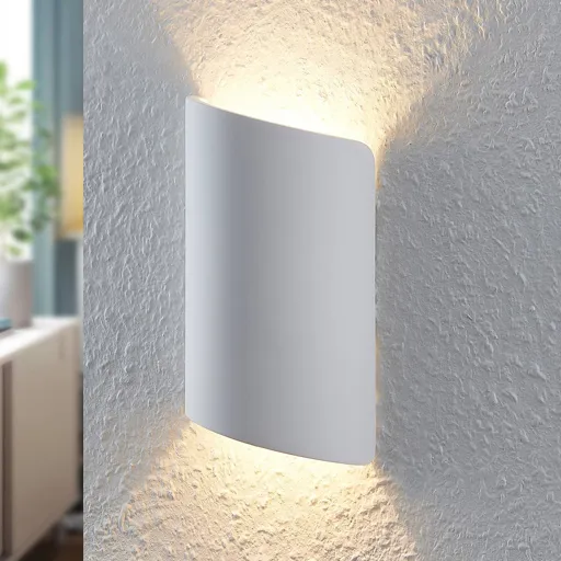 Lindby Akumo LED ceiling light made of plaster