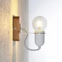 Lucande Becky wall spotlight, one-bulb, white