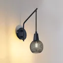 Lindby Zerda wall lamp, lattice lampshade, hanging