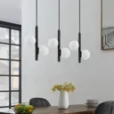 Lucande Emarin hanging light, six-bulb