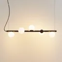 Lucande Emarin hanging light, five-bulb