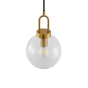 Lucande Nalian hanging light glass lampshade clear