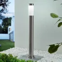 Lindby Sirita LED solar path light stainless steel