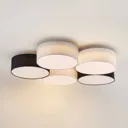 Lindby Janita LED ceiling lamp, 5-bulb, 3-coloured