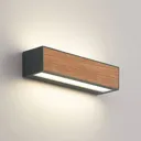 Arcchio Lengo LED wall lamp CCT 25 cm 2-bulb wood