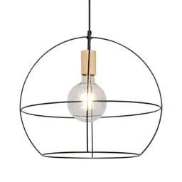 Envolight Open hanging lamp, metal lampshade round
