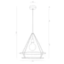 Envolight Open hanging lamp, angular