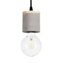 Envolight Jasper hanging lamp, oak/concrete 1-bulb