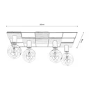 Envolight Bridge ceiling light, 4-bulb, offset