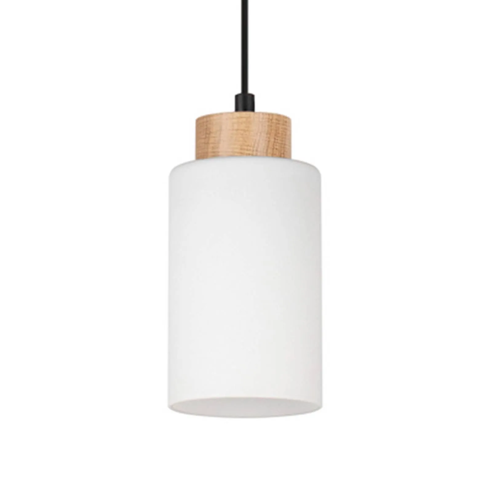 Envolight Talia hanging light, oak/white, 1-bulb