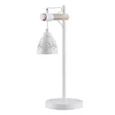 Lindby Pimana table lamp, ceramic lampshade