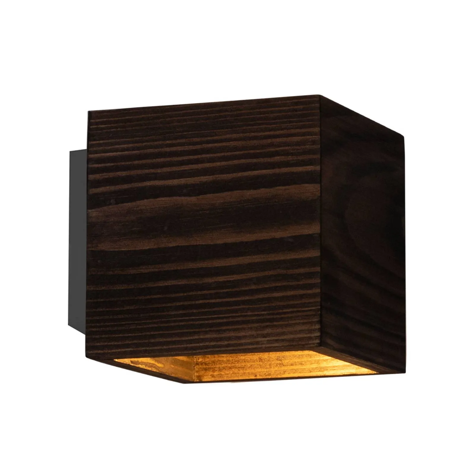 Envolight Green wall light, stained walnut