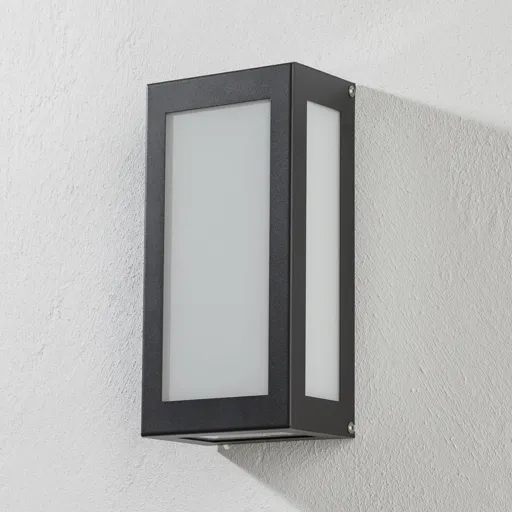 Aqua Rain sensor LED outdoor wall light anthracite