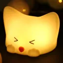 Catty Cat battery LED night light 7 colours, sound
