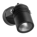 5019 LED wall spotlight, black, IP65