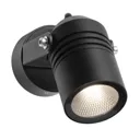 5019 LED wall spotlight, black, IP65