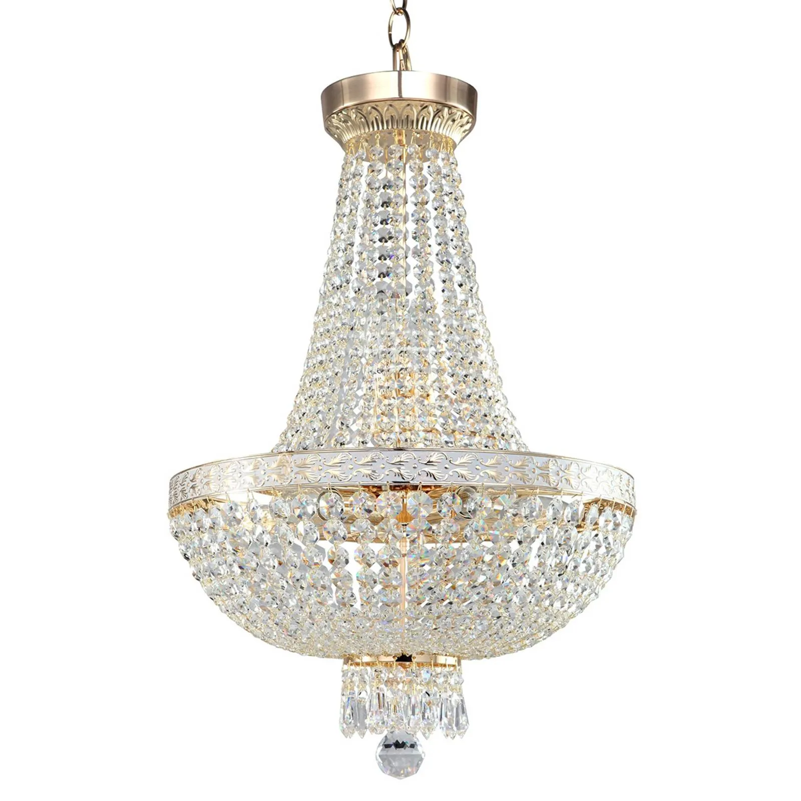 Bella chandelier with lavish hanging elements