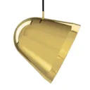Nyta Tilt Brass pendant light, 3 m fabric cable