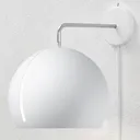 Nyta Tilt Globe Wall wall light with plug, white
