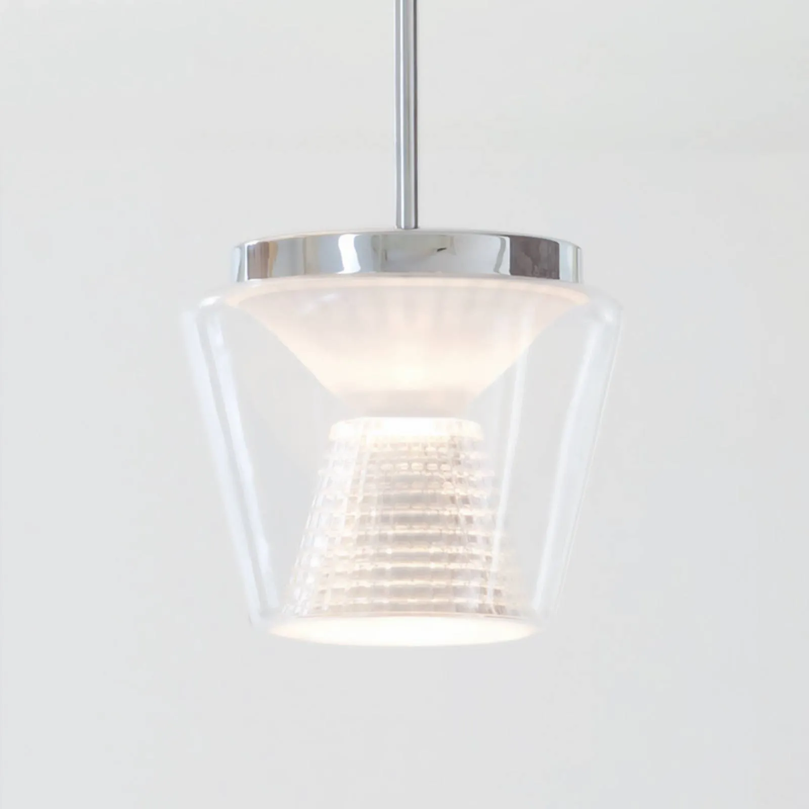With crystal glass - LED pendant light Annex