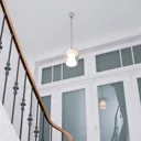 LED designer hanging light Annex with glass shade