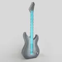 Rocky Guitar LED wall light made by 3D printer