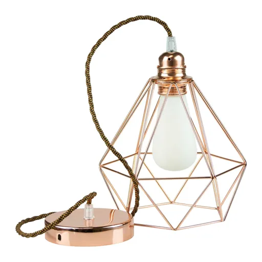 SEGULA Diamond pendant lamp in copper