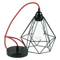 SEGULA Diamond hanging light in black and red