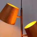 Colt hanging light, 3-bulb, frost grey