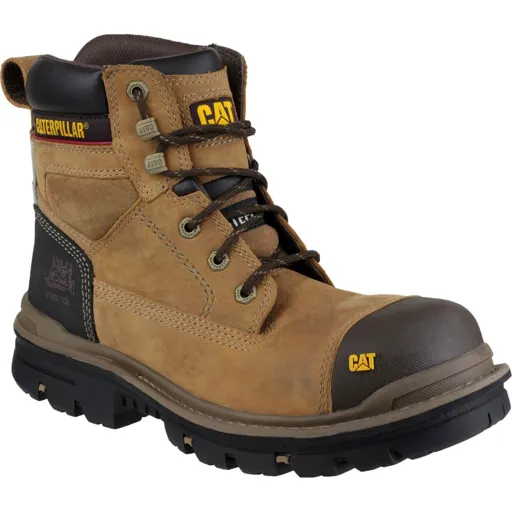 Caterpillar Mens Gravel Safety Boots - Beige, Size 13