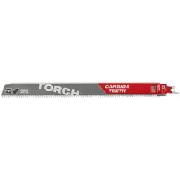 Milwaukee Heavy Duty TORCH Carbide Reciprocating Saw Blade - 300mm, Pack of 1