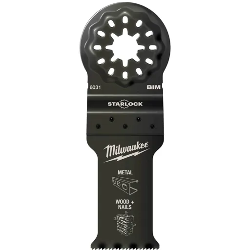 Milwaukee Bi-Metal Starlock Oscillating Multi Tool Plunge Saw Blade - 28mm, Pack of 1