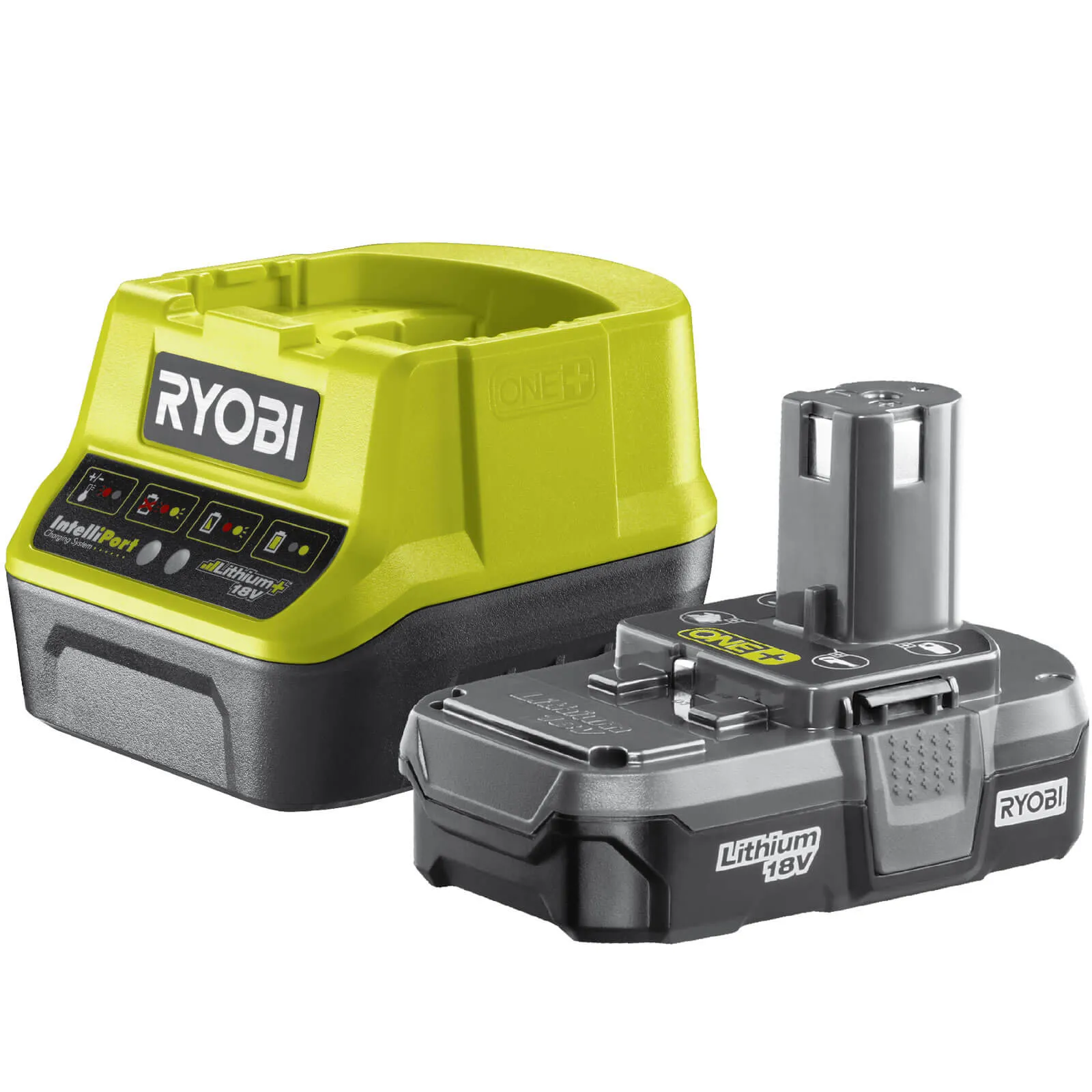Ryobi RC18120-120 ONE+ 18v Cordless Fast Battery Charger and Li-ion Battery 2ah - 240v