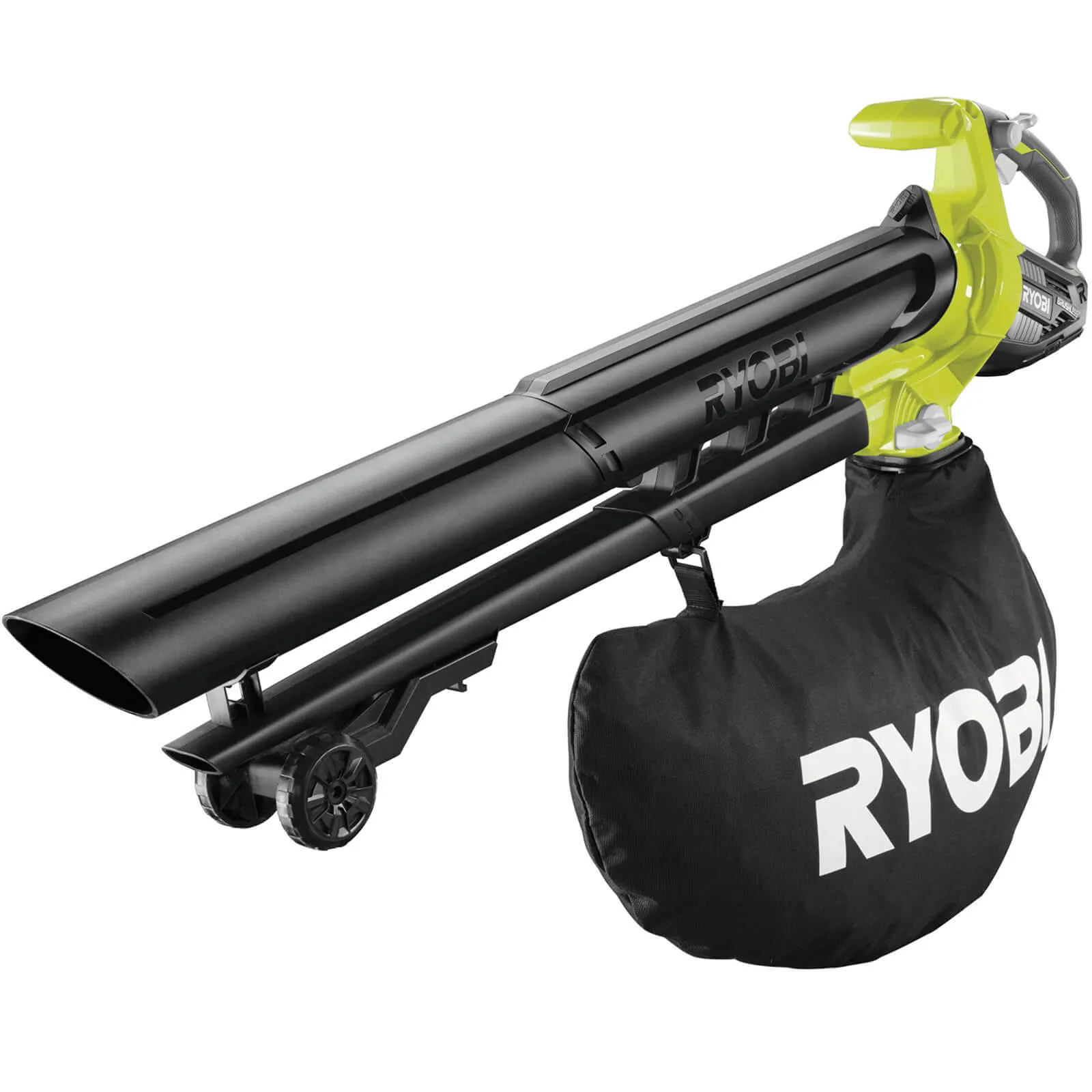 Ryobi OBV18 ONE+ 18v Cordless Brushless Garden Vacuum and Leaf Blower - No Batteries, No Charger